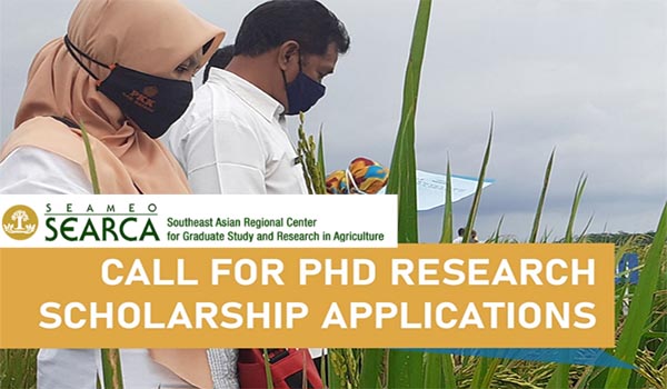 SEARCA PhD Research Scholarship ประจำปี 2565-2566