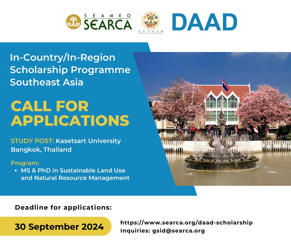 DAAD-SEARCA Scholarship Programme at Kasetsart University