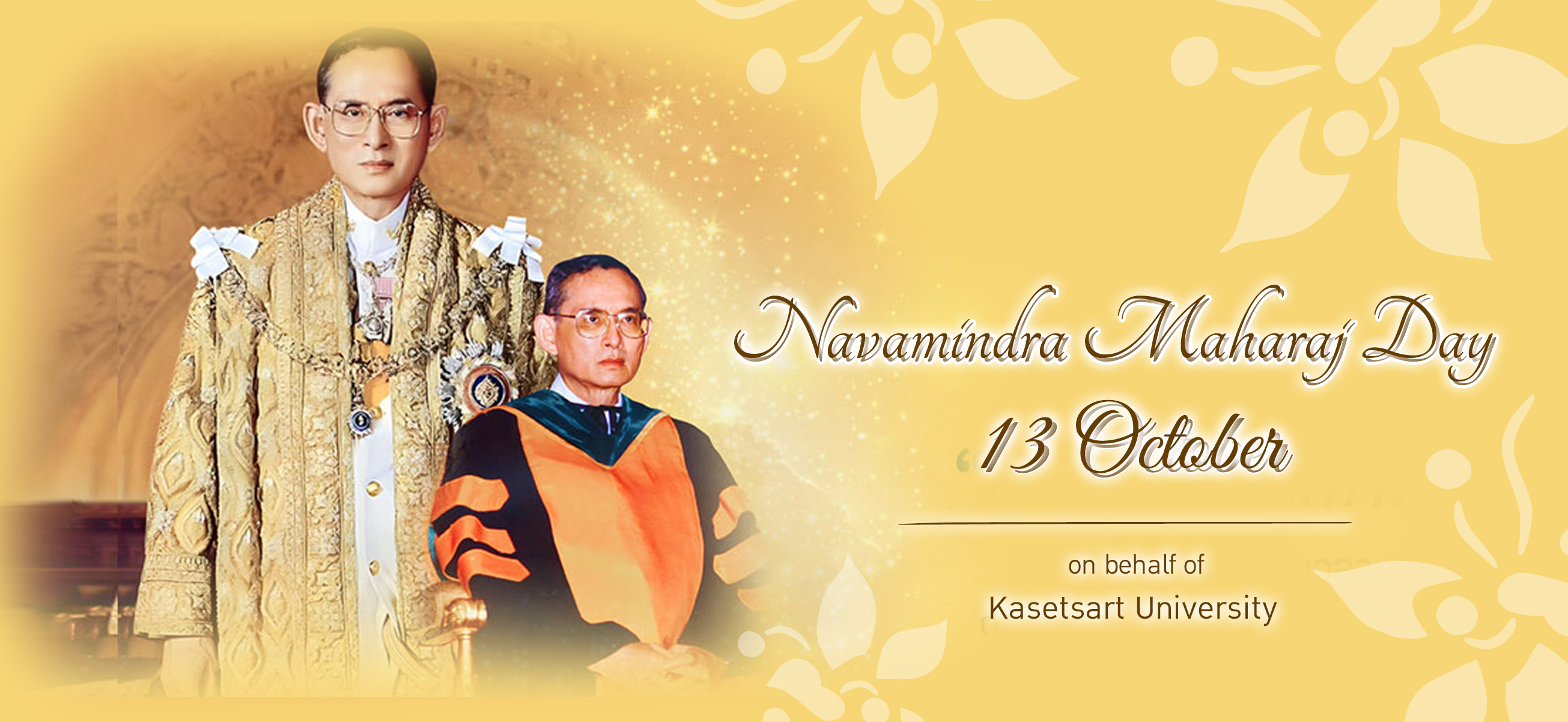 October 13th, 2024. Navamindra Maharaj Day or King Rama IX the Great Memorial Day on behalf of Kasetsart University