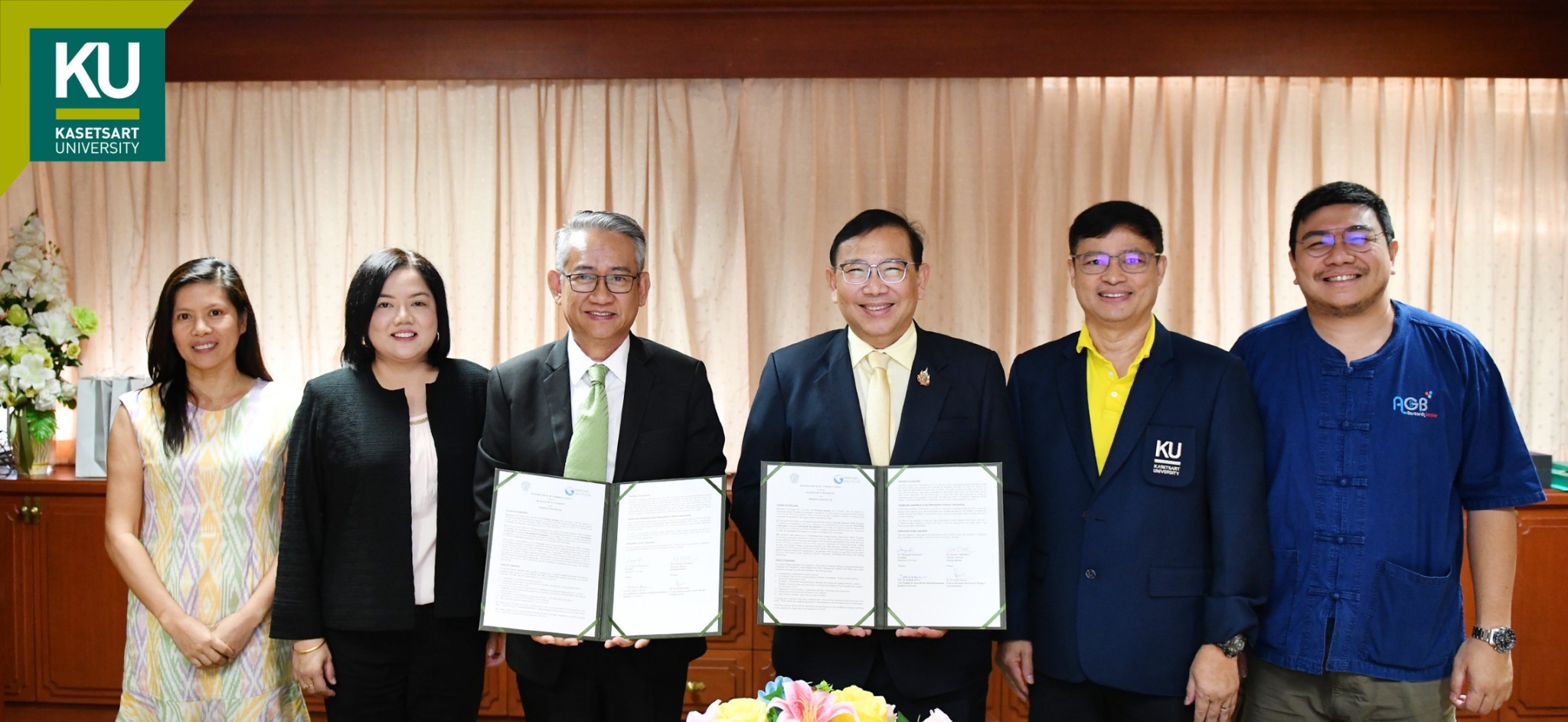 พิธีลงนามบันทึกความเข้าใจ (MoU) ระหว่างมหาวิทยาลัยเกษตรศาสตร์และ Mekong Institute (MI)