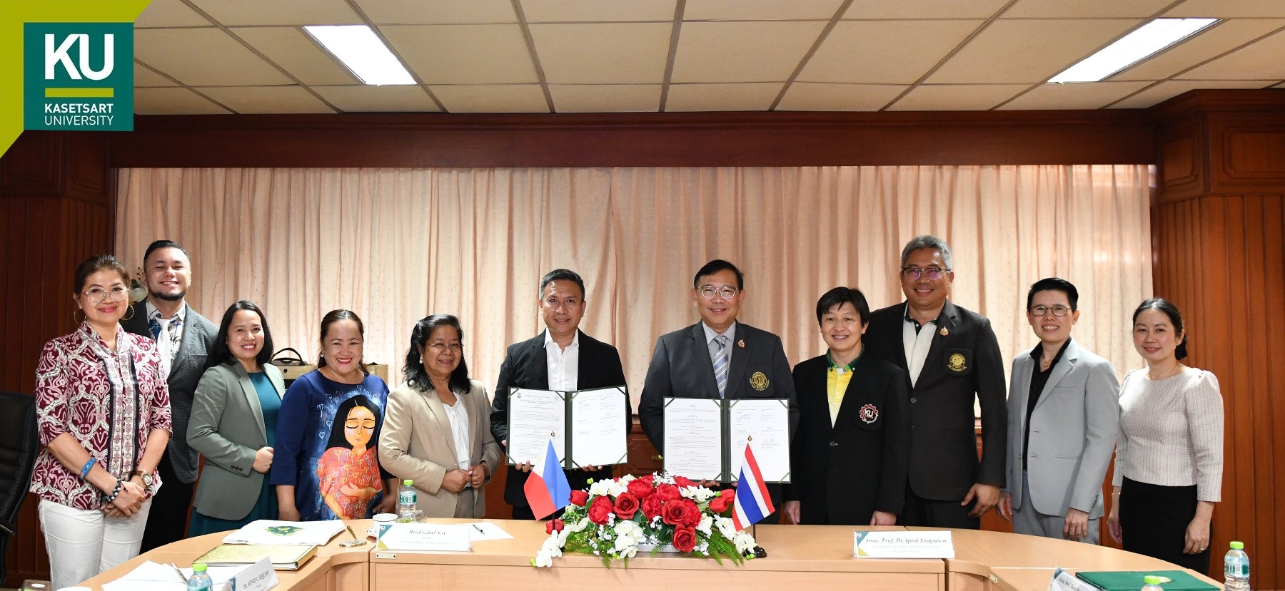 MoU Signing Ceremony between Kasetsart University and The University of Negros Occidental – Recoletos, Incorporated, Phi